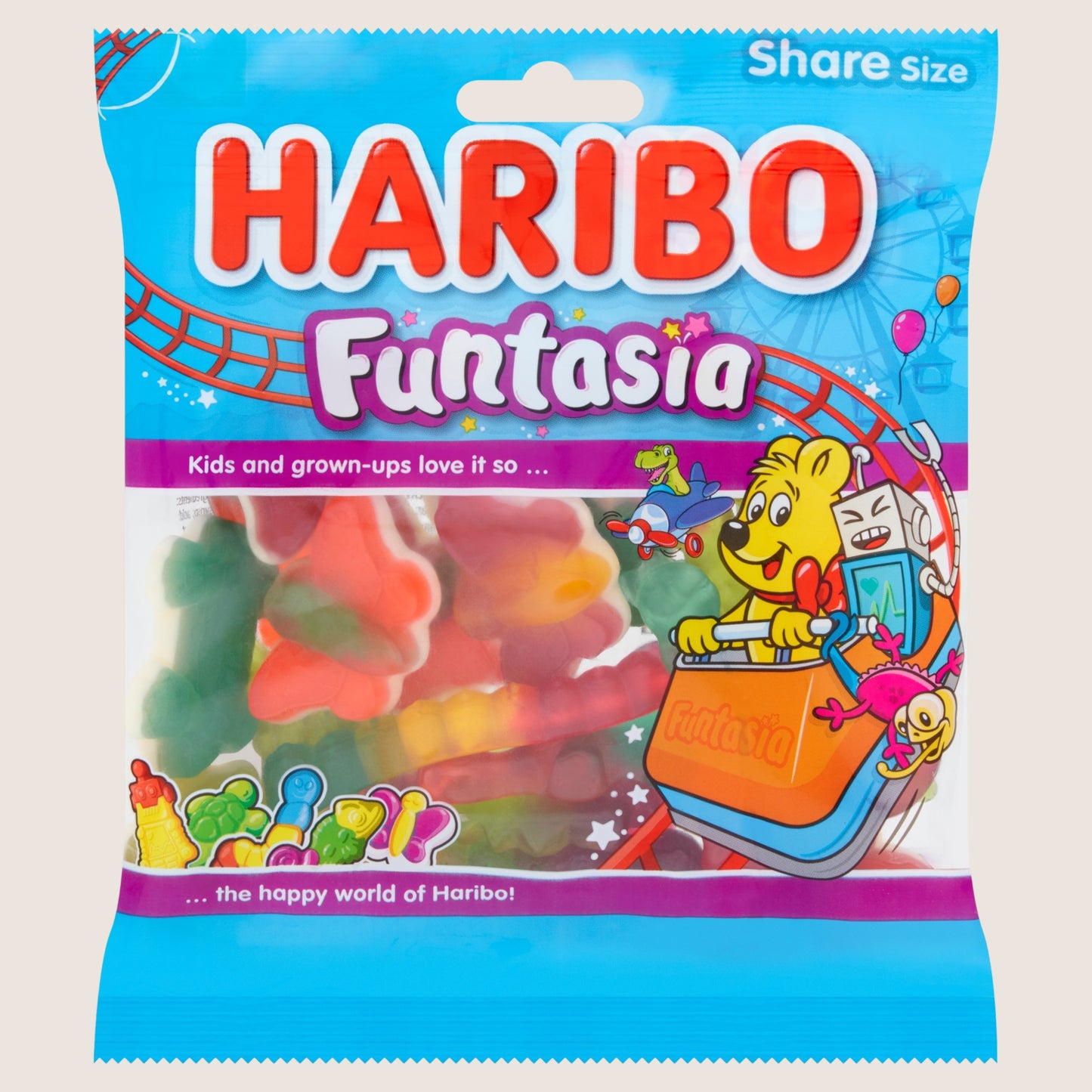 Haribo Funtasia Jelly & Foam Sweets Sharing Bag 150g