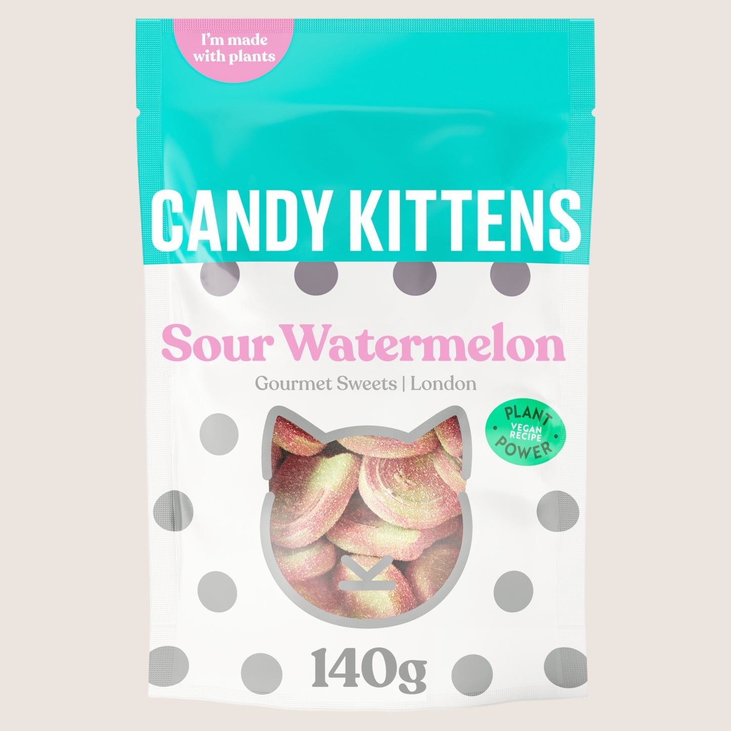 Candy Kittens Sour Watermelon Gourmet Sweets 140g