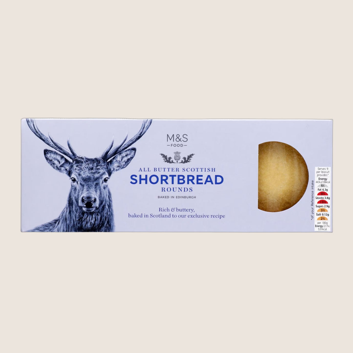 M&S Scottish All Butter Shortbread Rounds All Butter Recipe 180 g