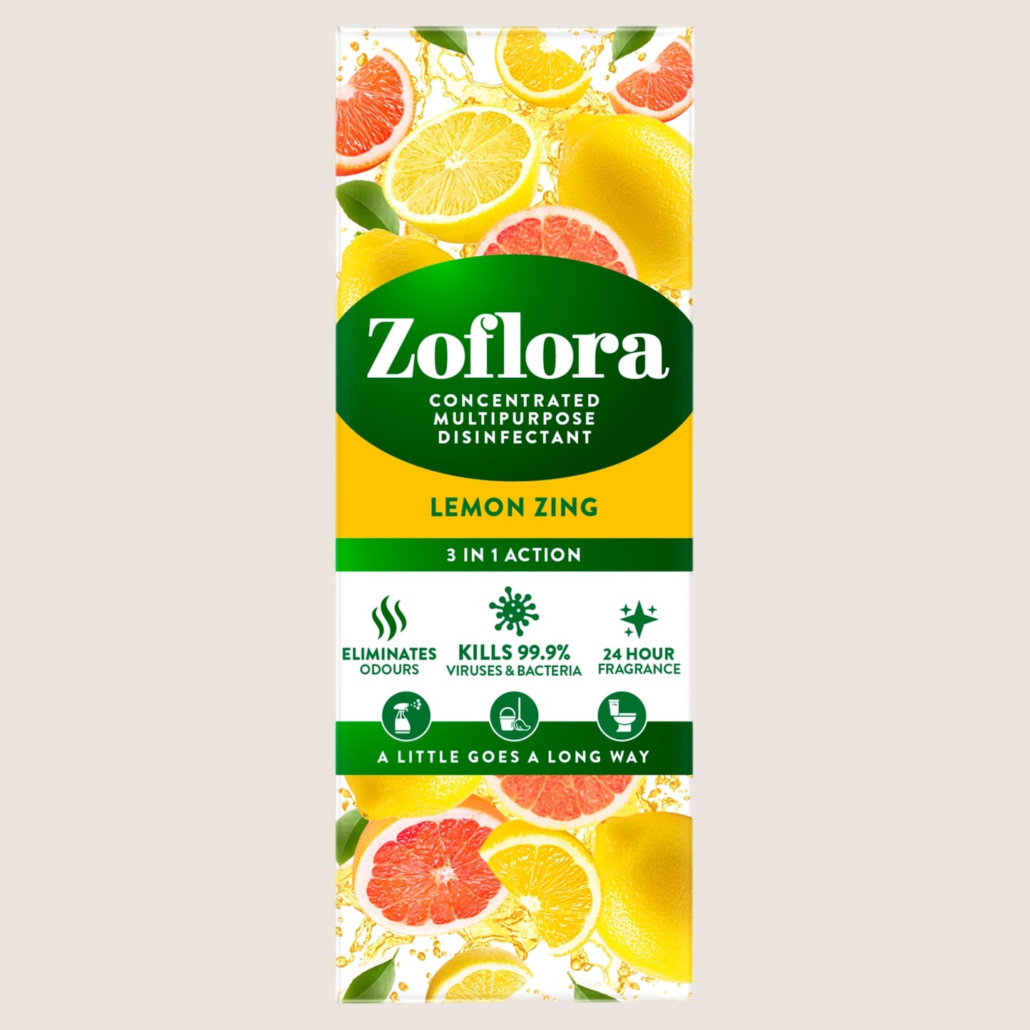 Zoflora Concentrated Multipurpose Disinfectant Lemon Zing 120ml