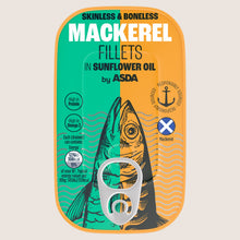 ASDA Mackerel Fillets in Sunflower Oil 125g
