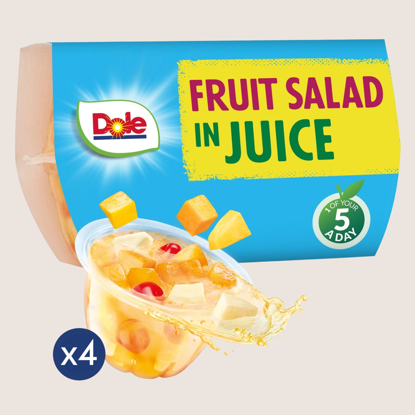 Dole Fruit Salad in Juice Gluten Free 4 x 113g