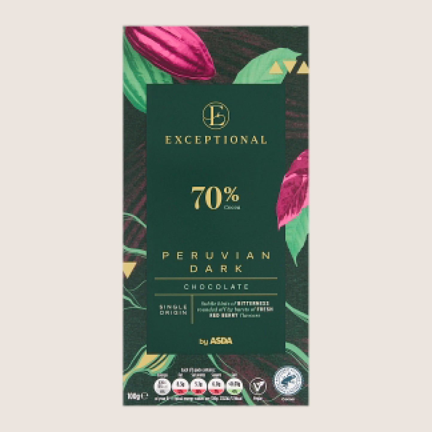 Exceptional by ASDA Peruvian Dark Chocolate 100g