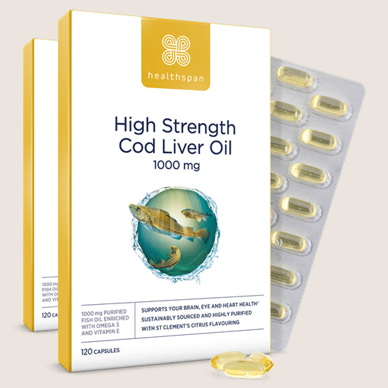 Healthspan High Strength Cod Liver Oil 1000mg 240 capsules