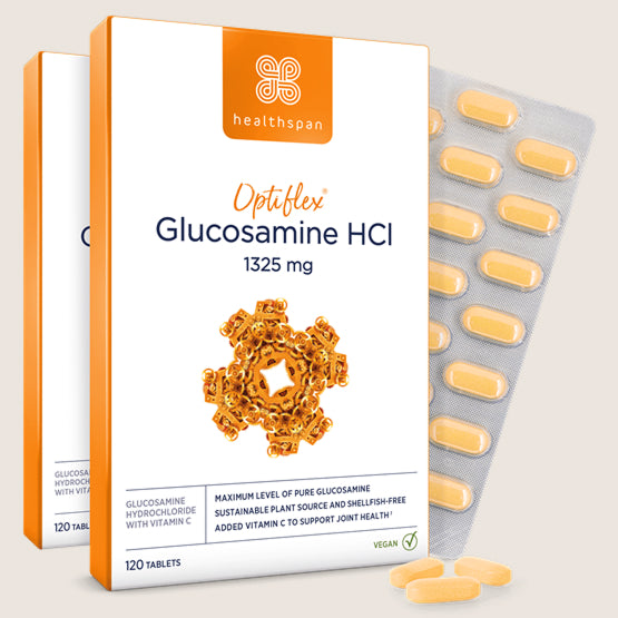 Healthspan Optiflex® Glucosamine HCl 1325mg with Vitamin C Vegan Friendly 120 tablets