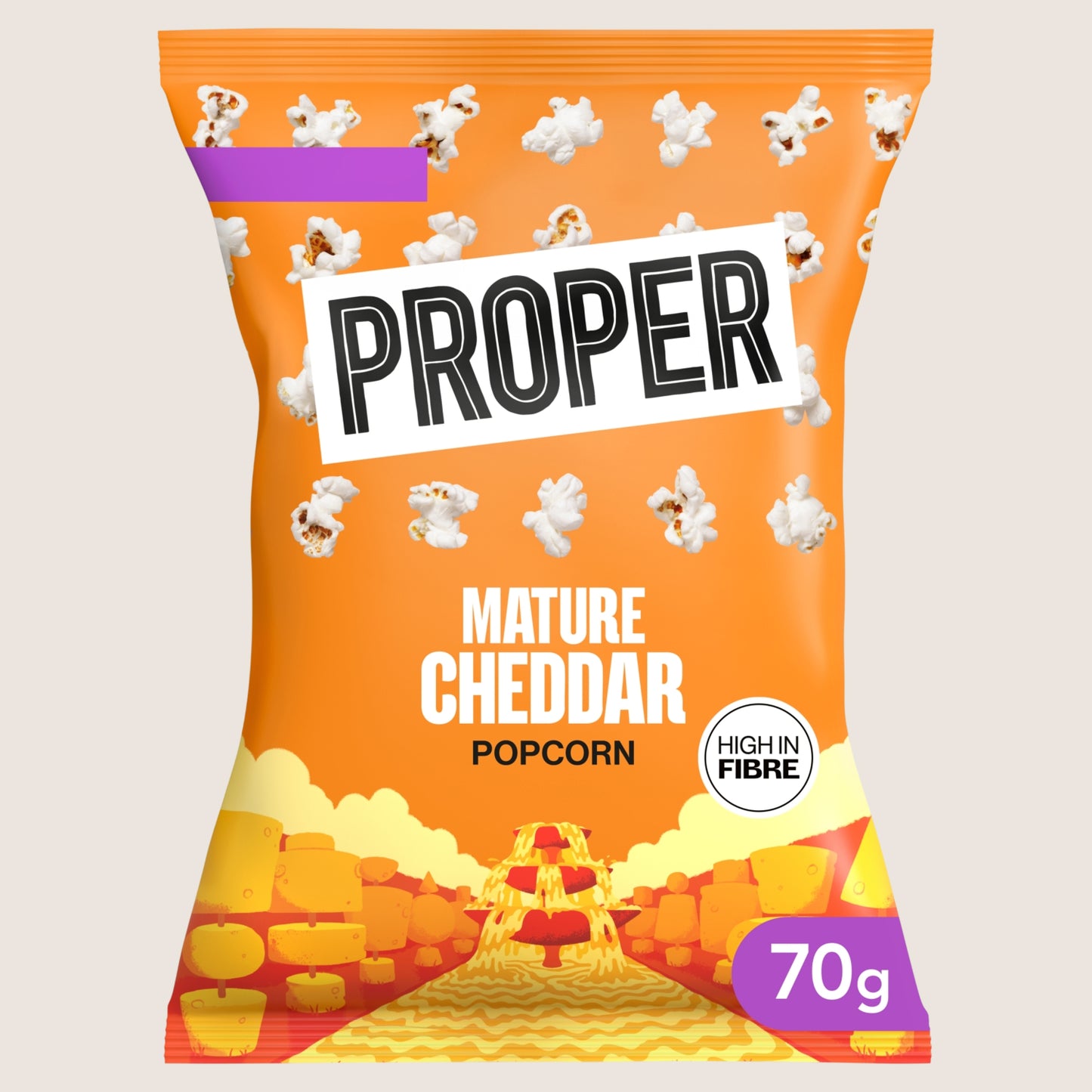 Proper Mature Cheddar Popcorn Gluten Free 70g
