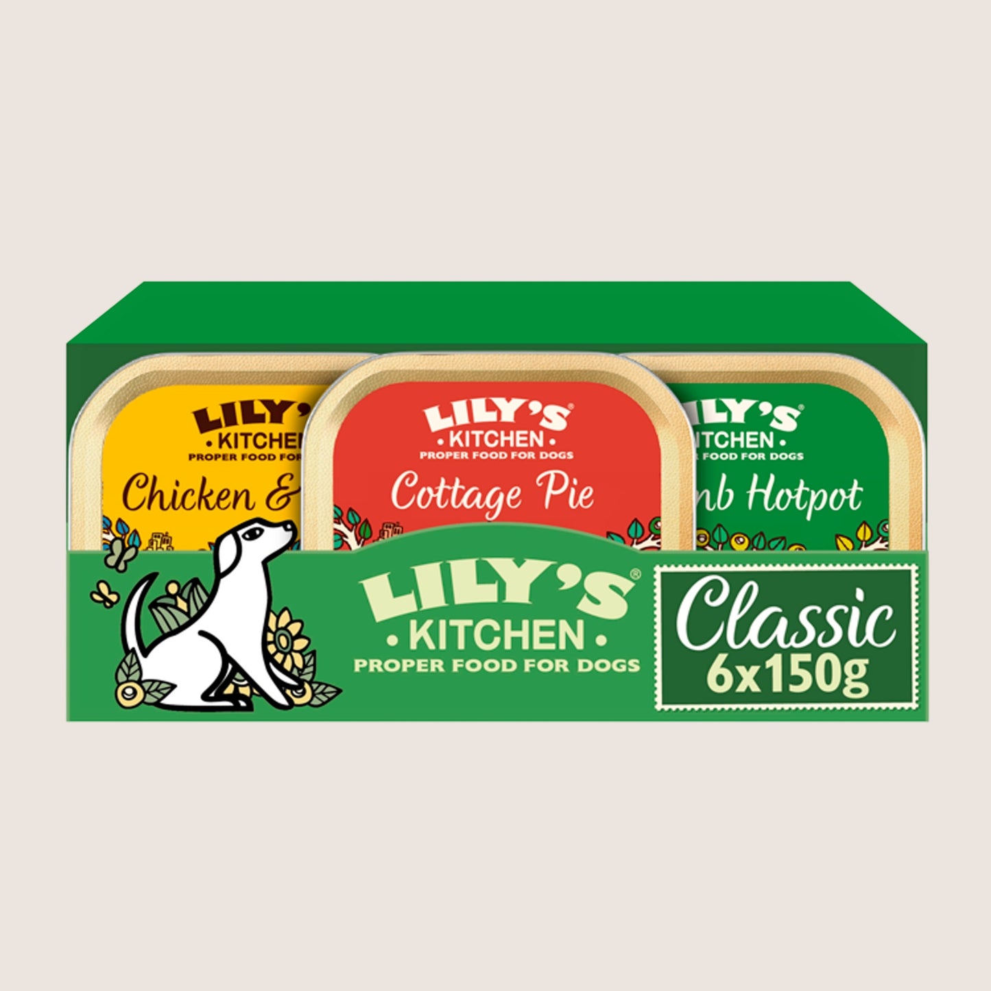 Lily's Kitchen Classic Dinners Adult Wet Dog Food Complete Nutrition 6 x 150g