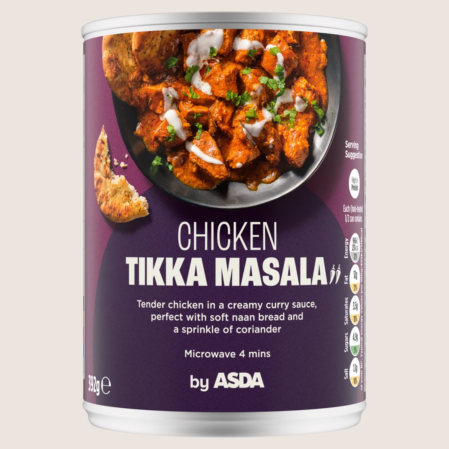 ASDA Chicken Tikka Masala No Artificial Additives 392g