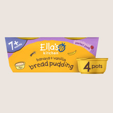 Ella's Kitchen Banana + Vanilla Bread Pudding 7+ Months Gentle Formula 4 x 80g