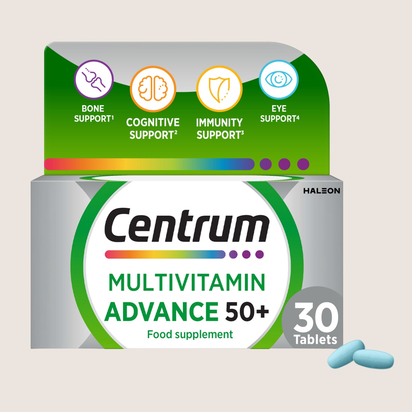 Centrum Advance 50+ Multivitamins & Vitamin Tablets, GLP-1 friendly 30s