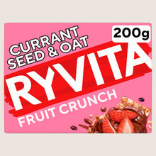 Ryvita Crispbread Fruit Crunch Currant Seed & Oat Crackers Wholegrain Oats 200g