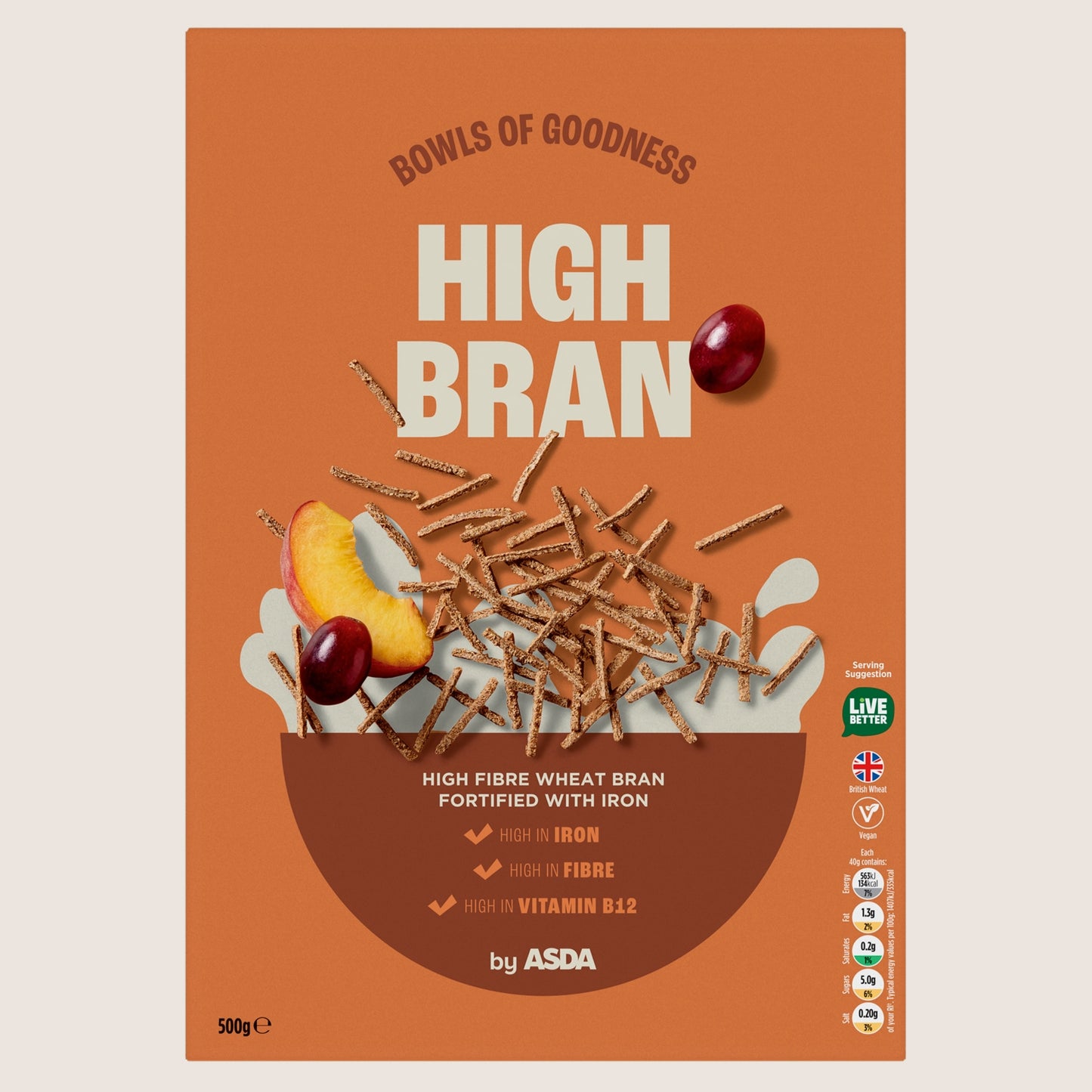 ASDA High Bran Vitamin Fortified 500g