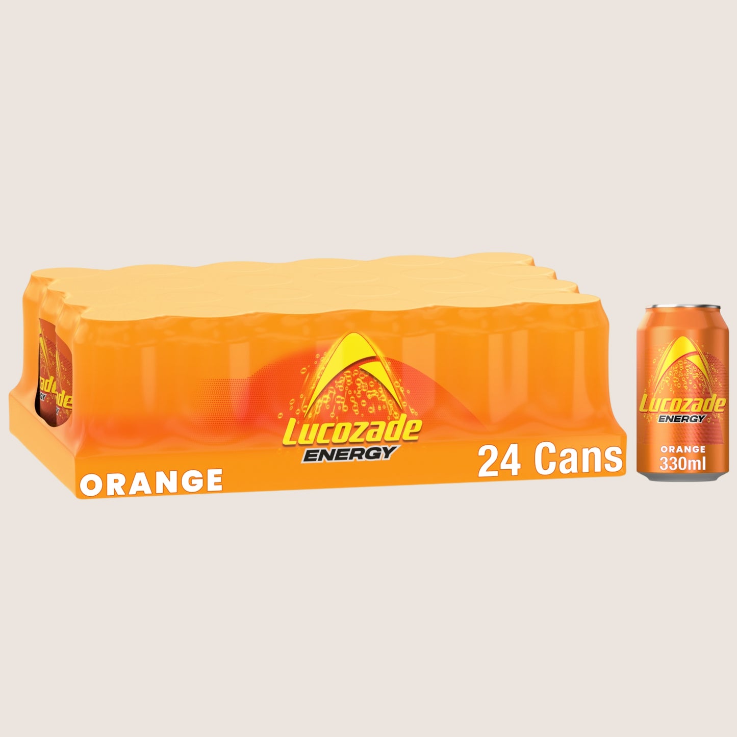 Lucozade Energy Drink Orange Refreshing 24 x 330ml