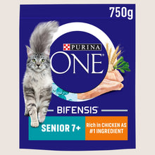 Purina ONE Senior 7+ Chicken Dry Cat Food Senior Formula 750g