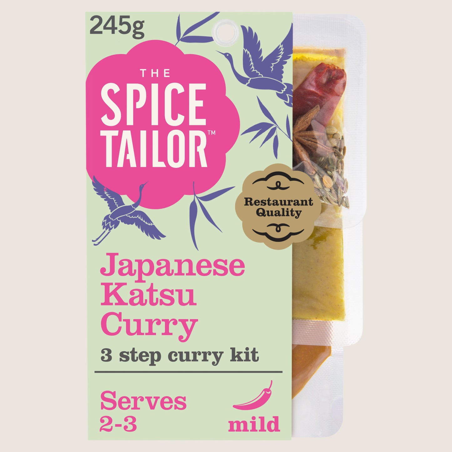 The Spice Tailor Japanese Katsu Curry Sauce Meal Kit No Artificial Additives 245g
