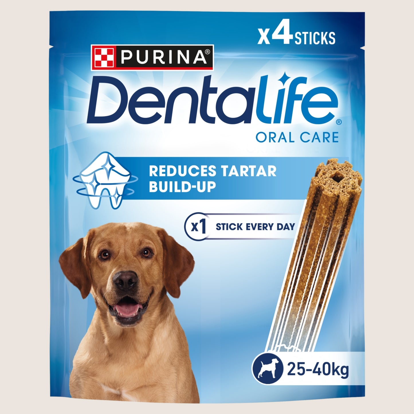 Dentalife Large Dental Chicken Dog Chews 4 Sticks Dental Care