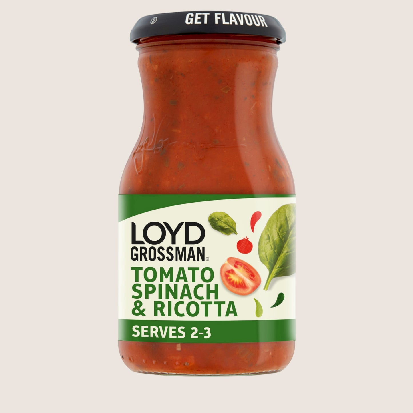 Loyd Grossman Tomato Spinach and Ricotta Pasta Sauce No Artificial Additives