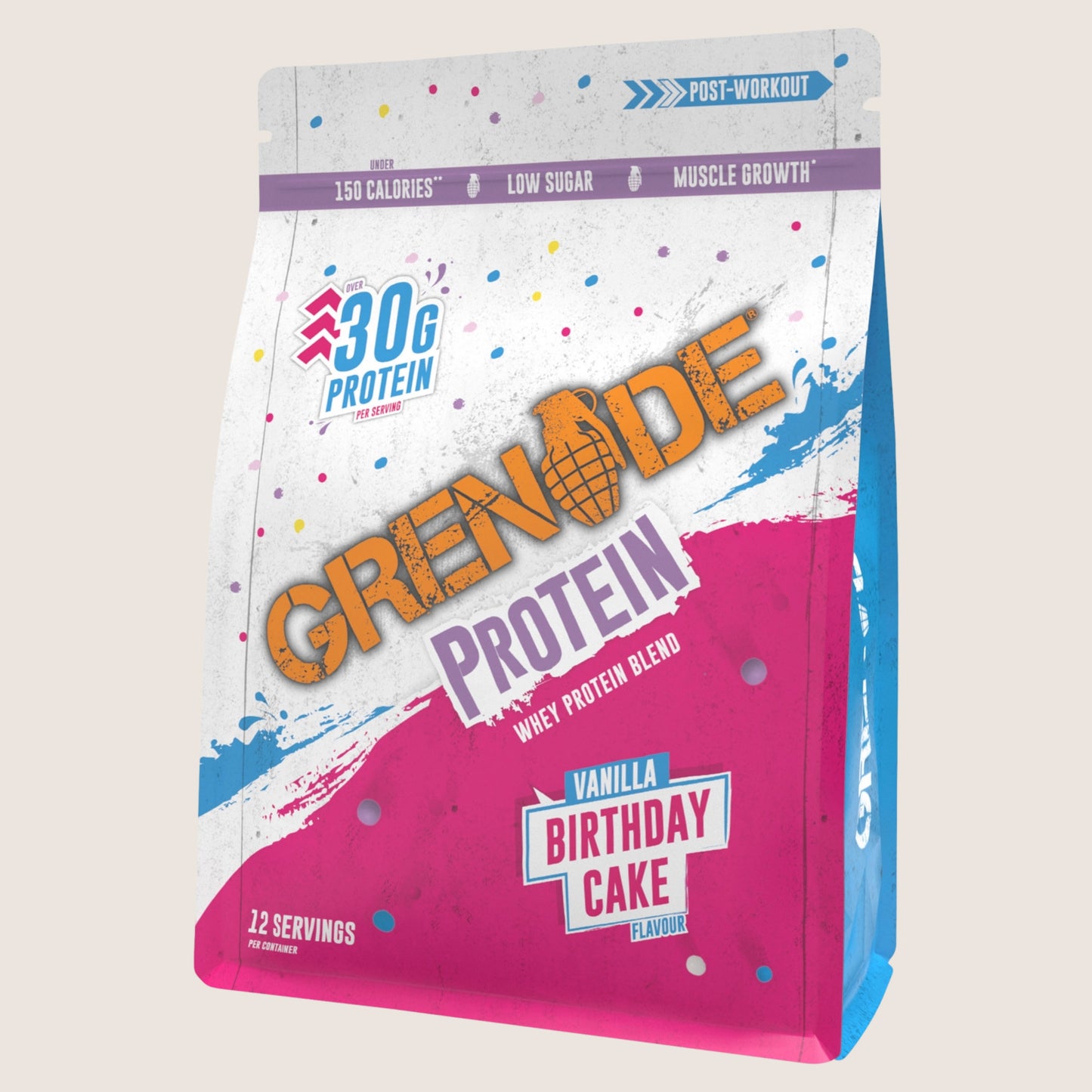 Grenade Protein Whey Protein Blend Vanilla Birthday Cake Flavour