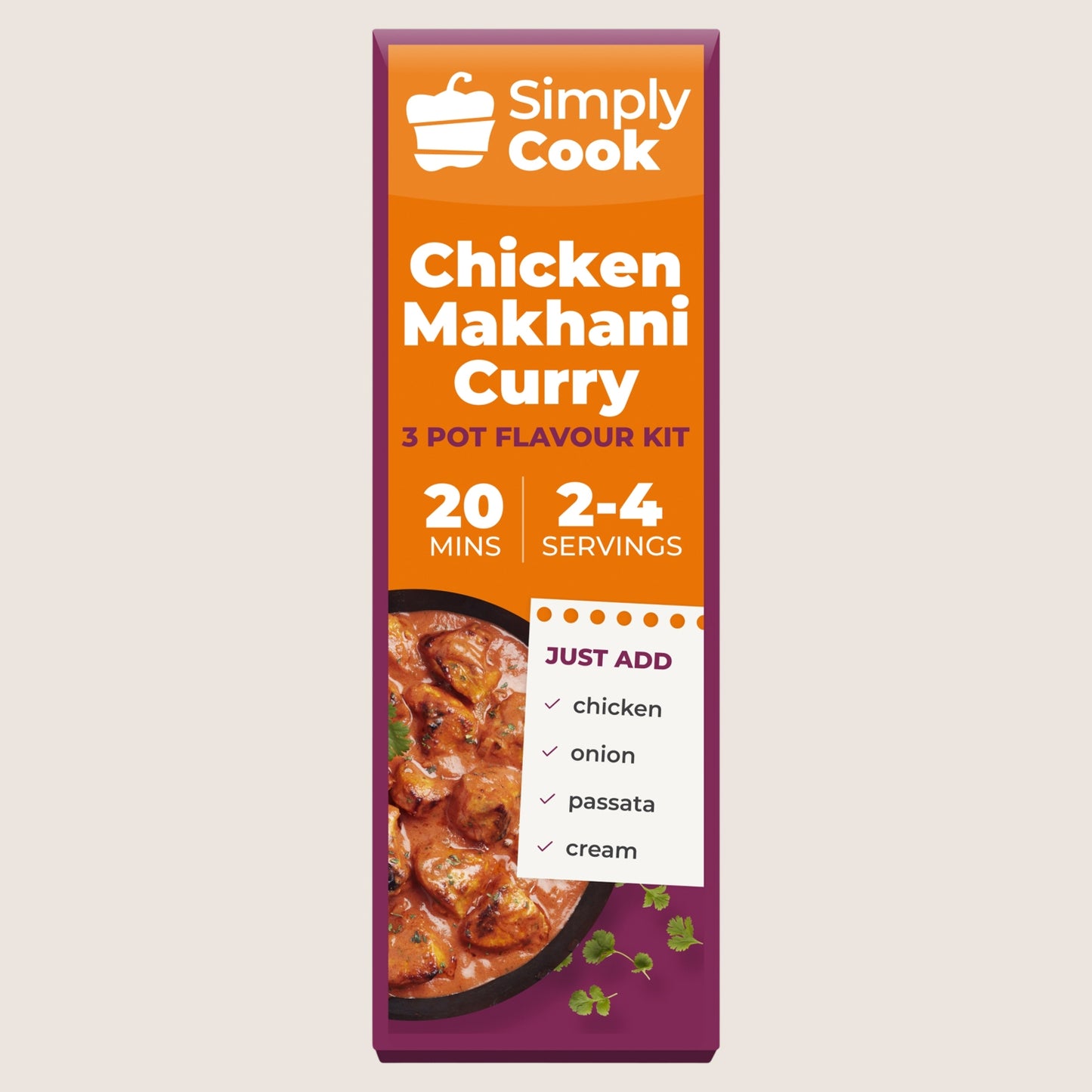 Simply Cook Chicken Makhani Curry No Artificial Additives 42g