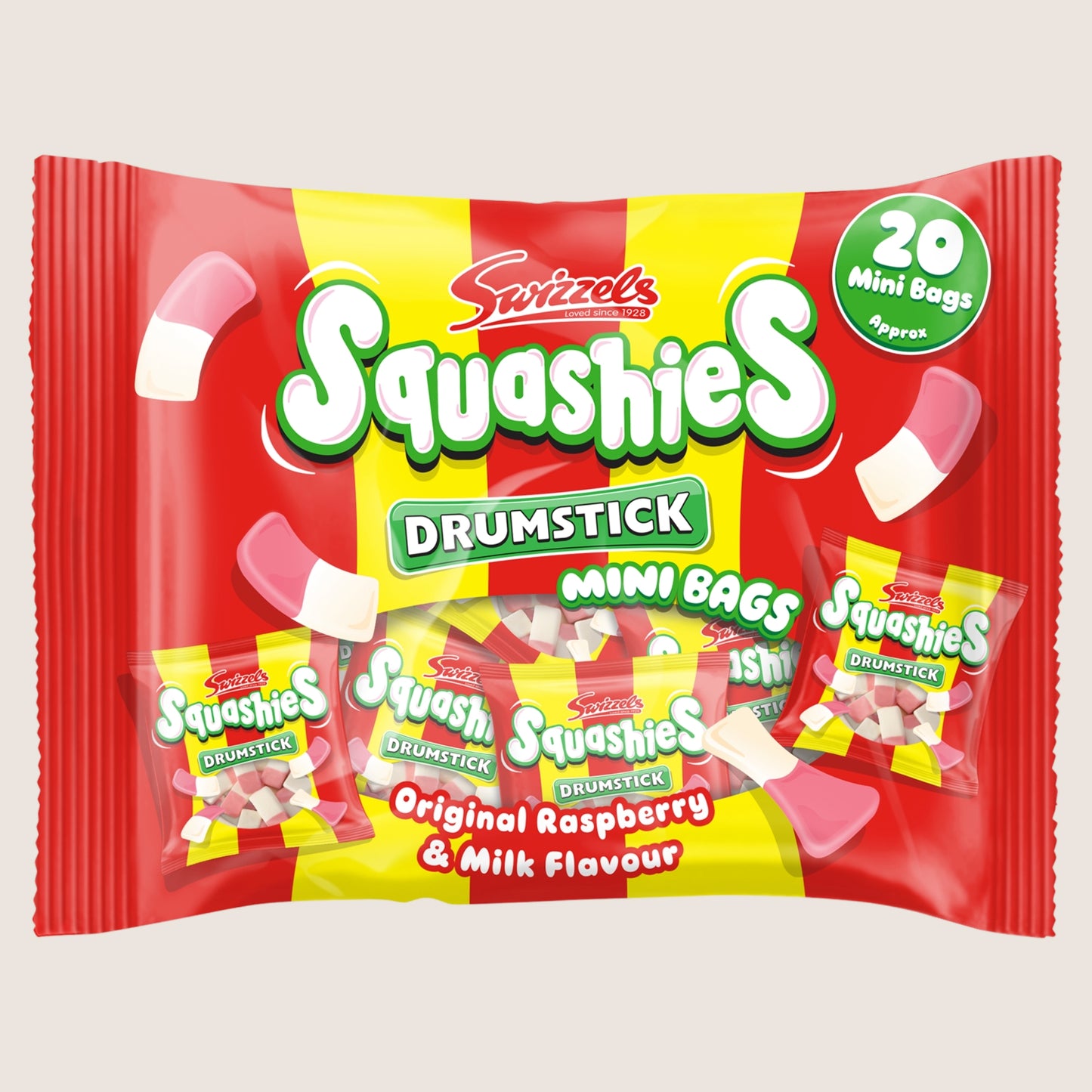Swizzels Squashies Raspberry & Milk 280g