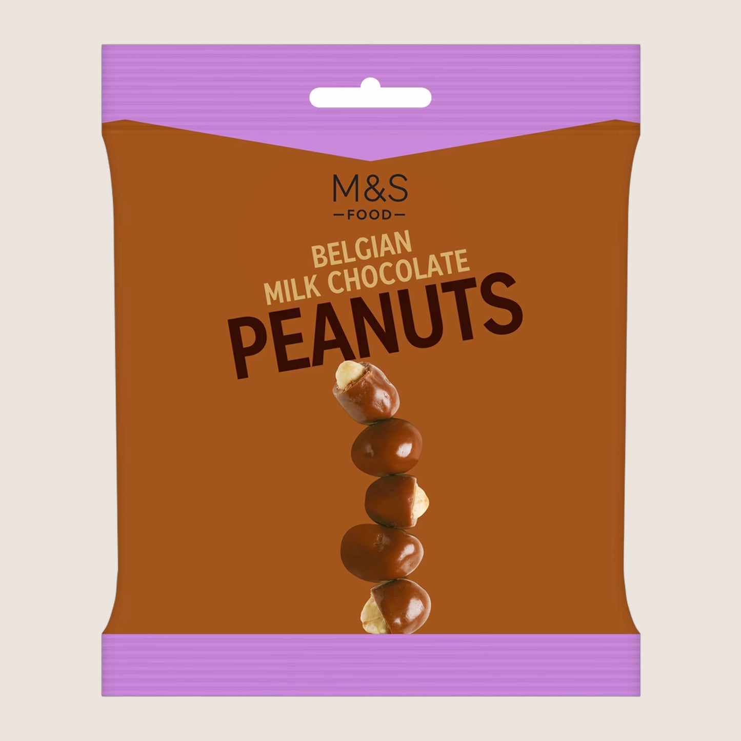M&S Belgian Milk Chocolate Peanuts 125 g