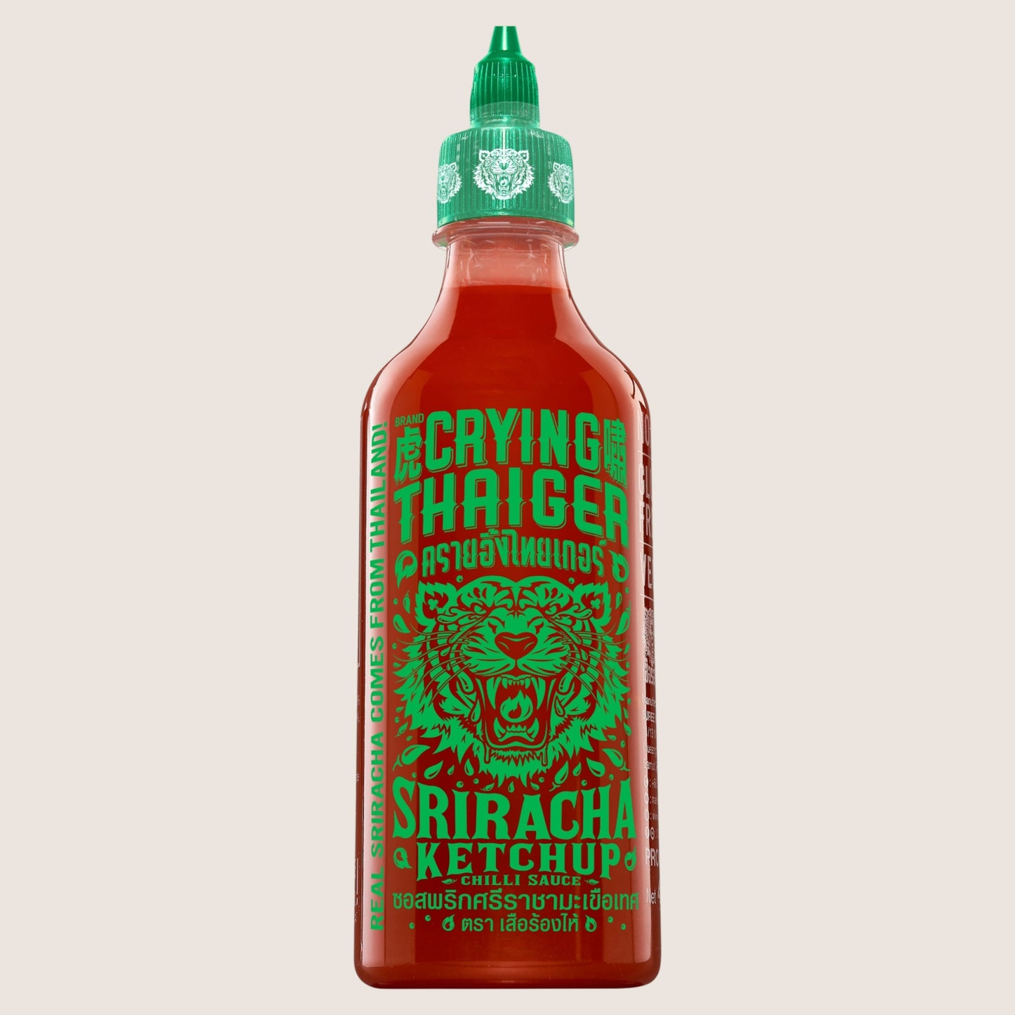 Crying Thaiger Sriracha Ketchup Chilli Sauce Gluten Free Halal 440ml