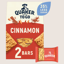 Quaker Porridge To Go Cinnamon Breakfast Bars Wholegrain 2x55g