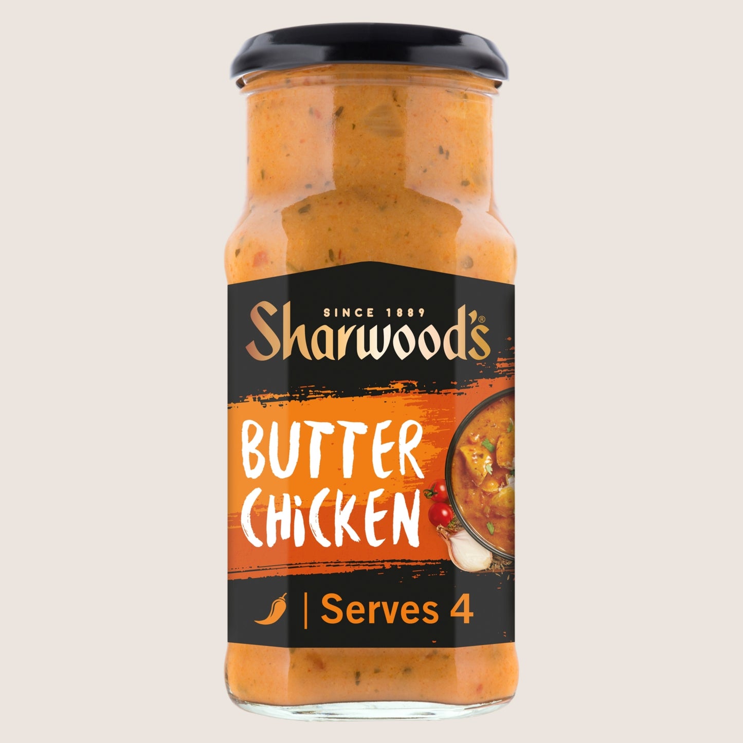 Sharwood's Indian Butter Chicken Mild Curry Cooking Sauce No Artificial Additives 420g