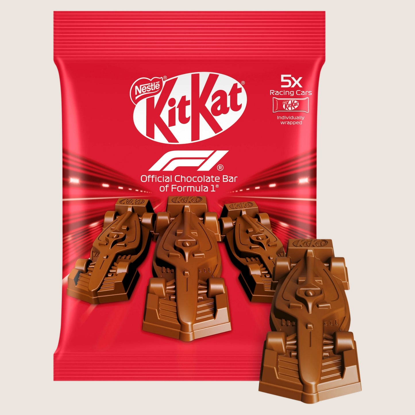 KitKat F1 Chocolate Car Figure 5 Pack 55g