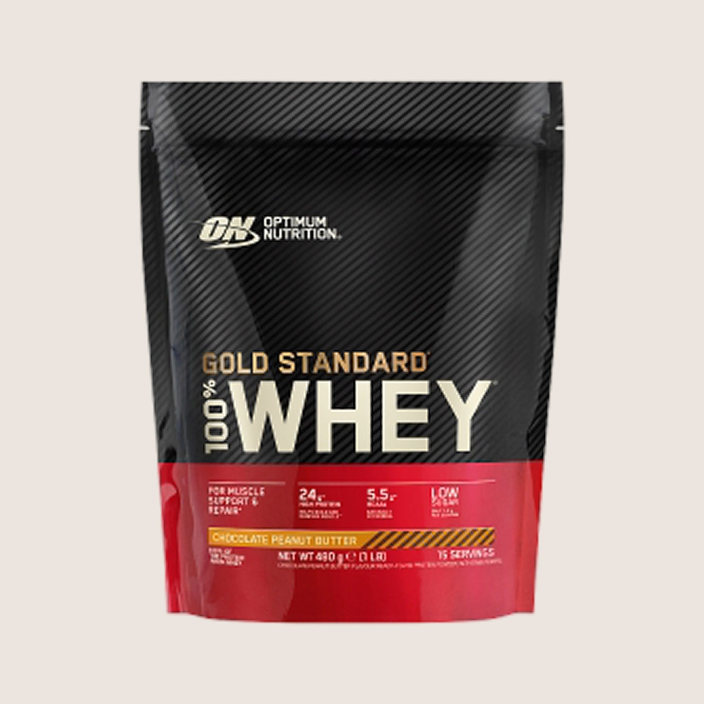 Optimum Nutrition 100% Gold Standard Whey Protein Powder Chocolate Peanut Butter 15 servings