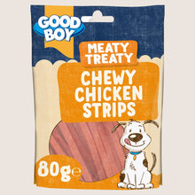 Good Boy Meaty Treaty Chewy Chicken Strips No Artificial Additives 80g