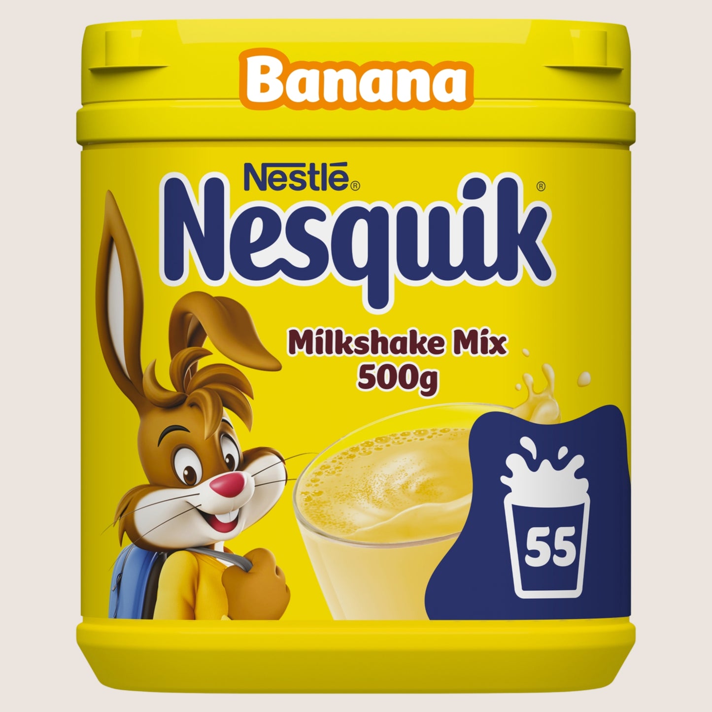 Nesquik Banana Flavoured Milkshake Powder Tub No Artificial Additives 500g