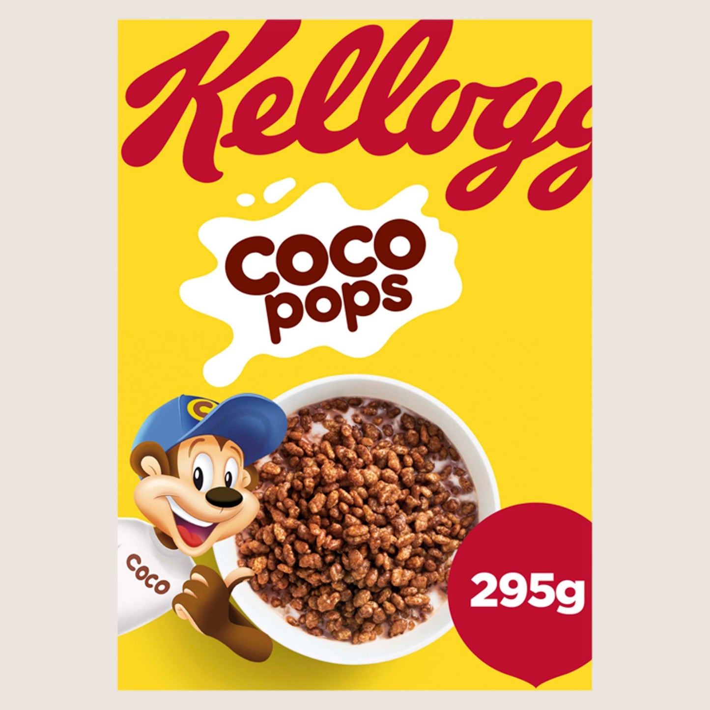 Kellogg's Coco Pops Chocolate Breakfast Cereal Vitamin Fortified 295g