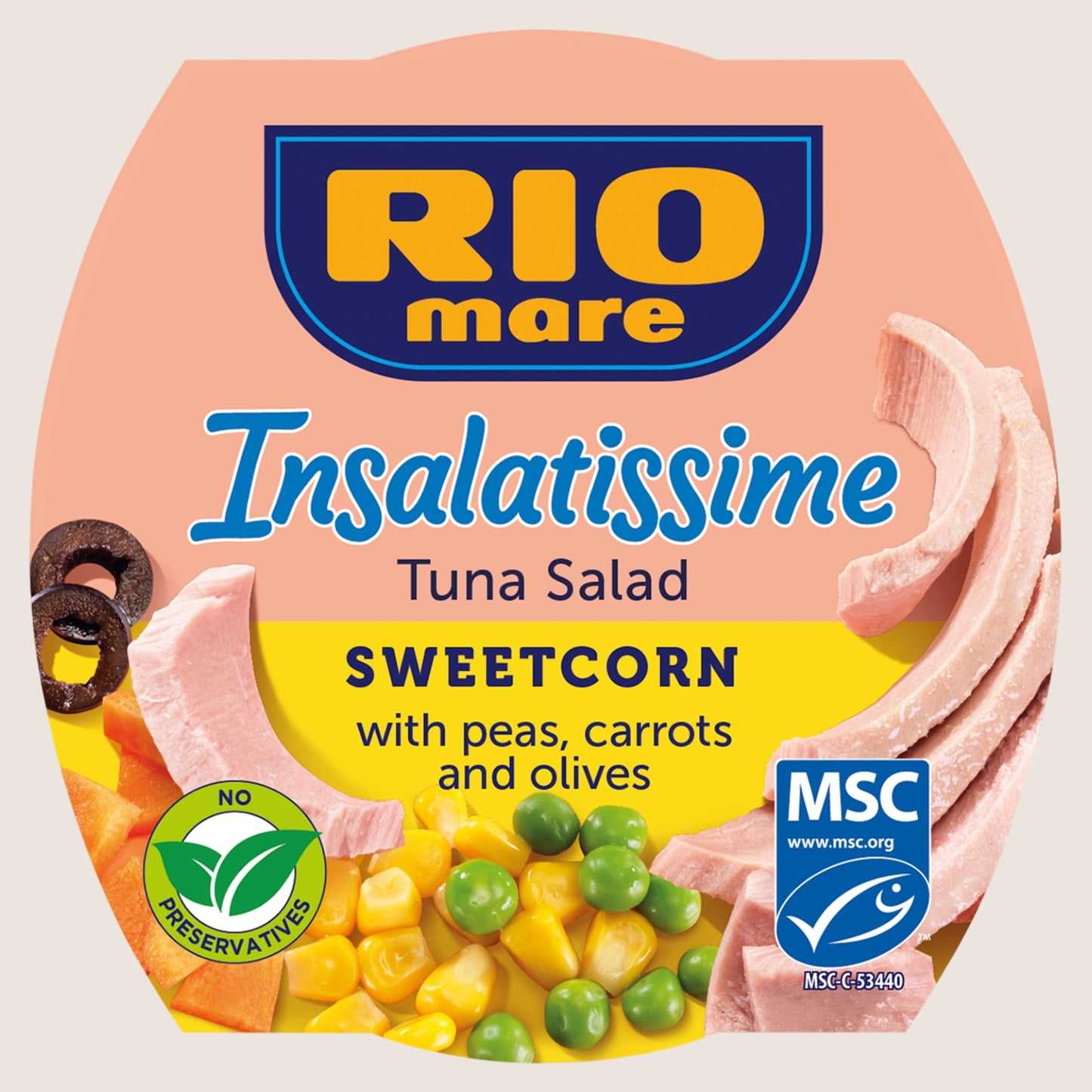 Rio Mare Insalatissime Sweetcorn Tuna Salad Garden Fresh 160g