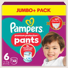 Pampers Premium Protection Nappy Pants Size 6, , - Jumbo+ Pack Dermatologist Tested 42 Nappie 13kg