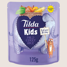 Tilda Kids Mild Curry Rice Gluten Free 125g