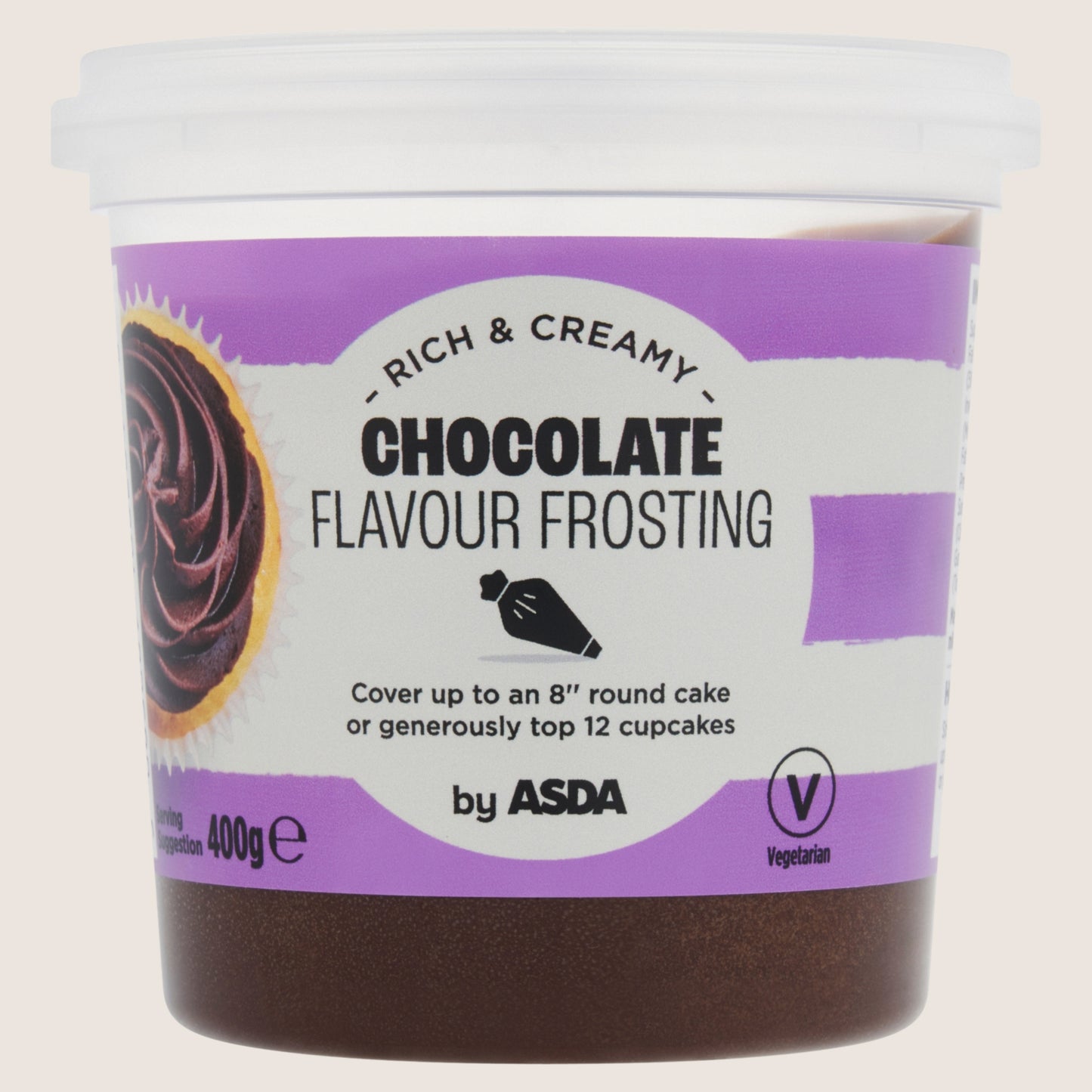 ASDA Chocolate Flavour Frosting Premium Quality 400g