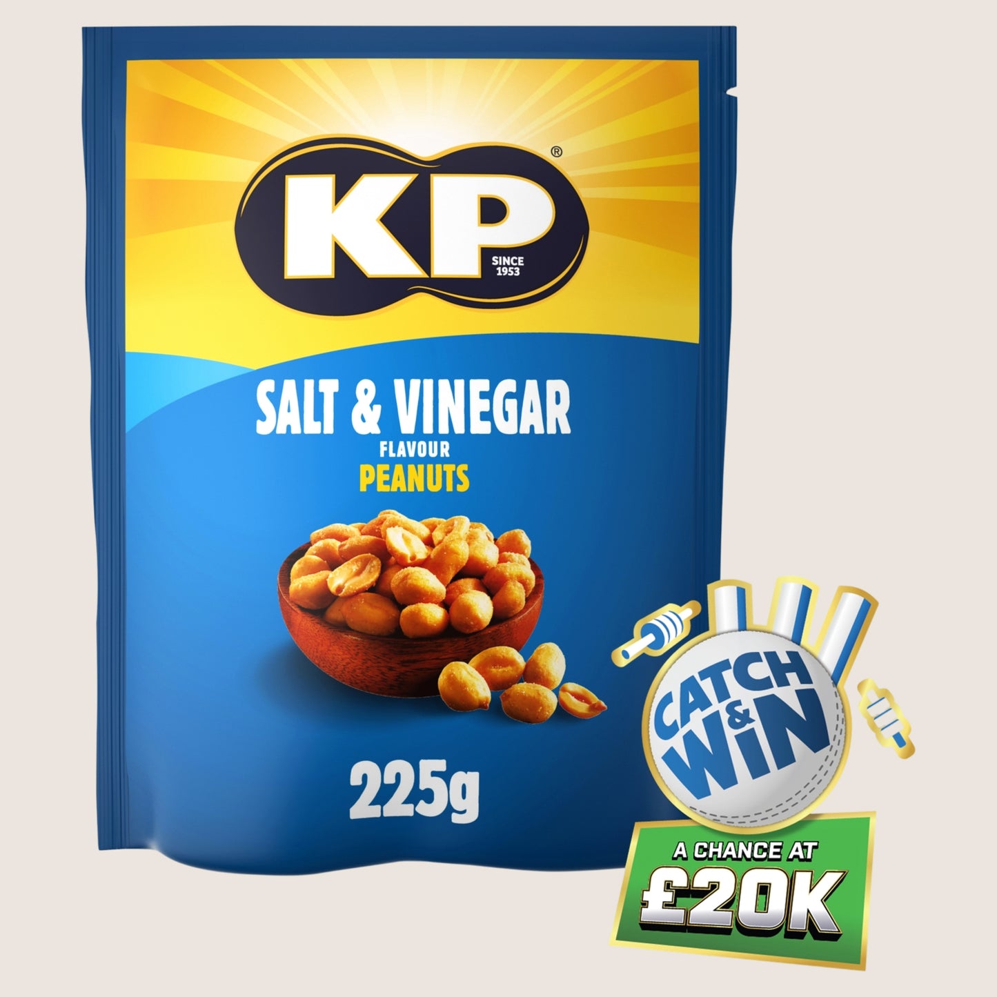 KP Salt & Vinegar Peanuts Multipack 225g