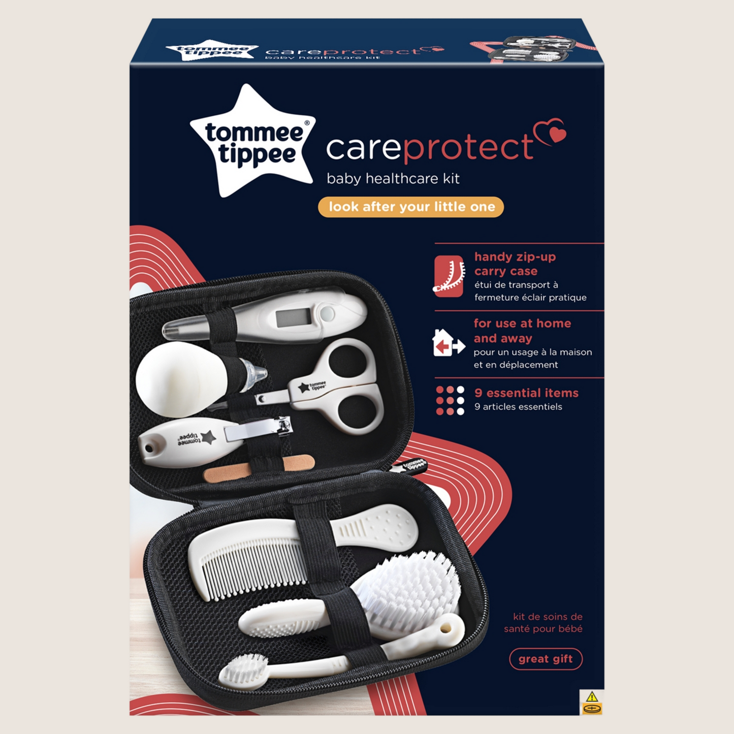 Tommee Tippee Baby Healthcare and Grooming Kit, 9x Home & Travel Care Essentials Gentle Formula 9 X