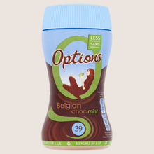 Options Instant Belgian Hot Chocolate Mint Drink Rainforest Alliance Certified 220g